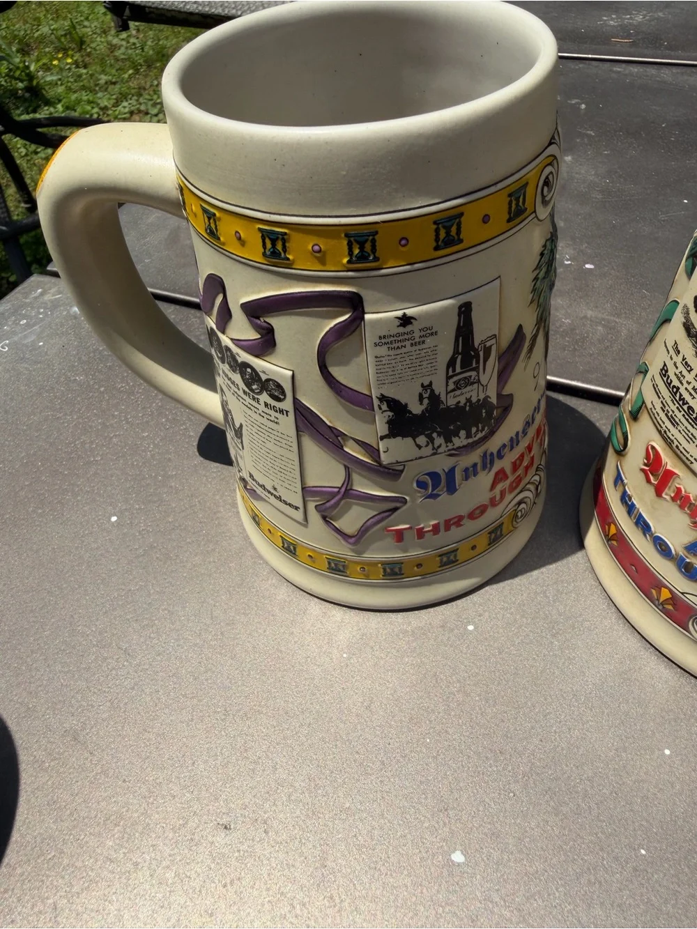 Bundle Of 5 Anheuser-Busch Advertising Through The Decades Stein Mug
